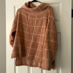 Soft, cowl over-sized sweater